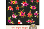 Floral Flower Bouquets, a Graphic by JennyL Designs (Thumbnail 1 of 5)