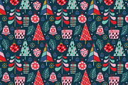 Christmas decorations pattern set, a Pattern Graphic by NataKa (Thumbnail 5 of 15)