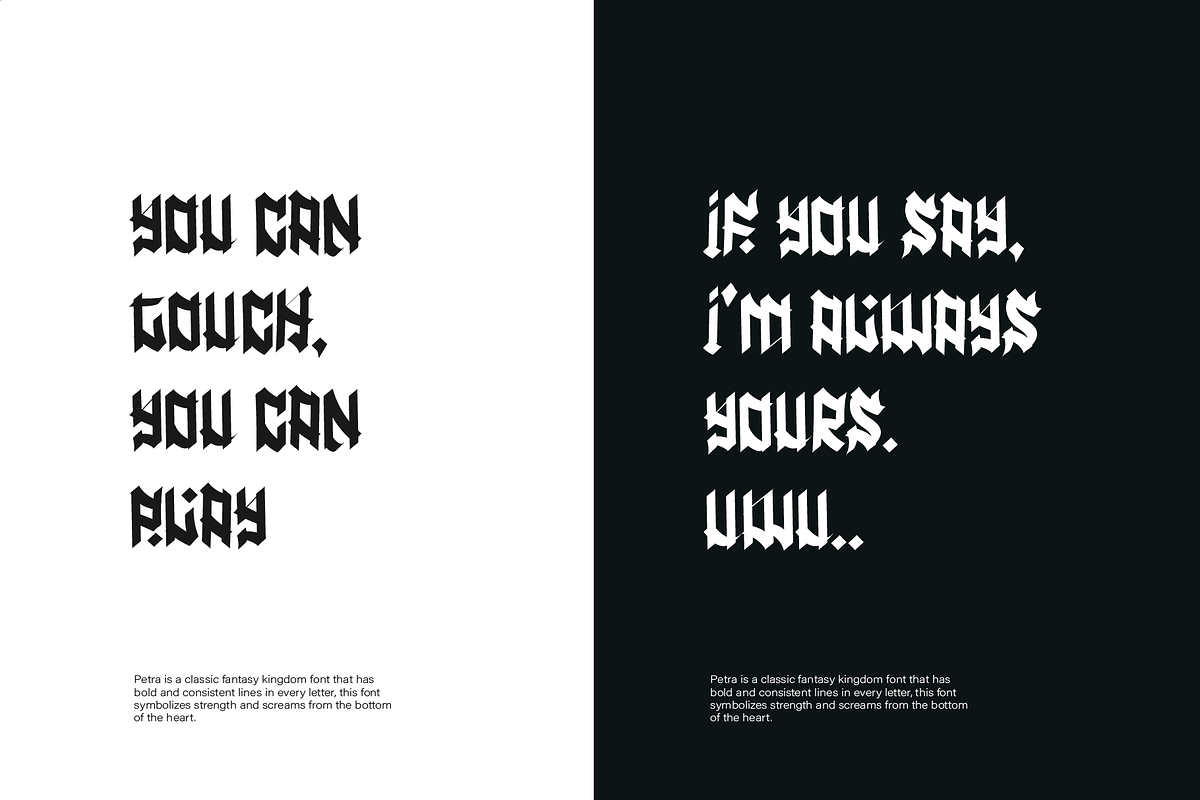 Petra Font, a Blackletter Font by Phoenix Dungeon (Photo 3 of 9)