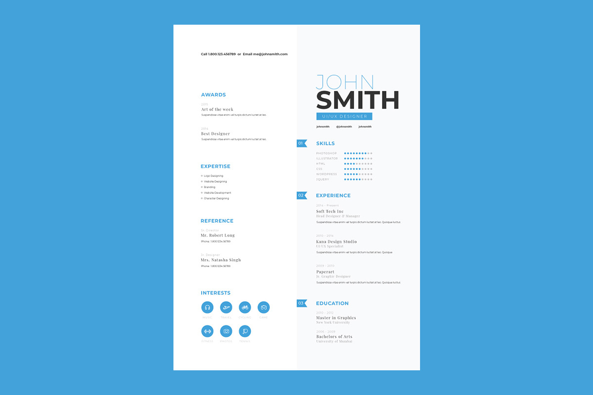 Resume, a Resume Template by CodexCoder Themes (Photo 2 of 3)