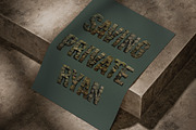 Camouflage Font, a Sans Serif Font by Handmadefont (Thumbnail 9 of 14)