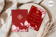 Asian Floral Wedding Invite - B3A, an Invitation Template by YeeqsWedding (Thumbnail 3 of 7)