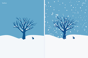 Snowfall Adobe Illustrator Brushes