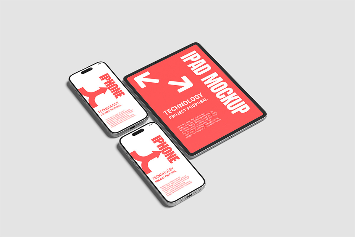 iPhone & iPad Pro Mockup, a Wearable Device Mockup by Pikachudesign (Photo 3 of 5)
