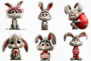 Quirky Easter Bunny Clipart Png, an Illustration by Craft Nest (Thumbnail 5 of 11)