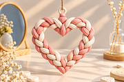 Crochet Braided Heart Keychain STL, an Object 3D Model by Layerology (Thumbnail 4 of 4)