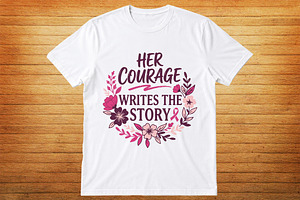 Breast cancer warrior t-shirt design