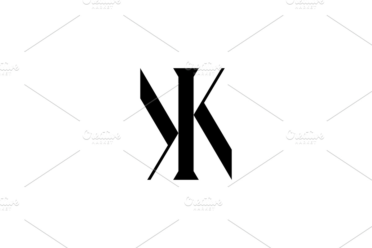 Luxury K KK Letter Logo Template, a Branding & Logo Template by MenkType Studio (Photo 1 of 2)