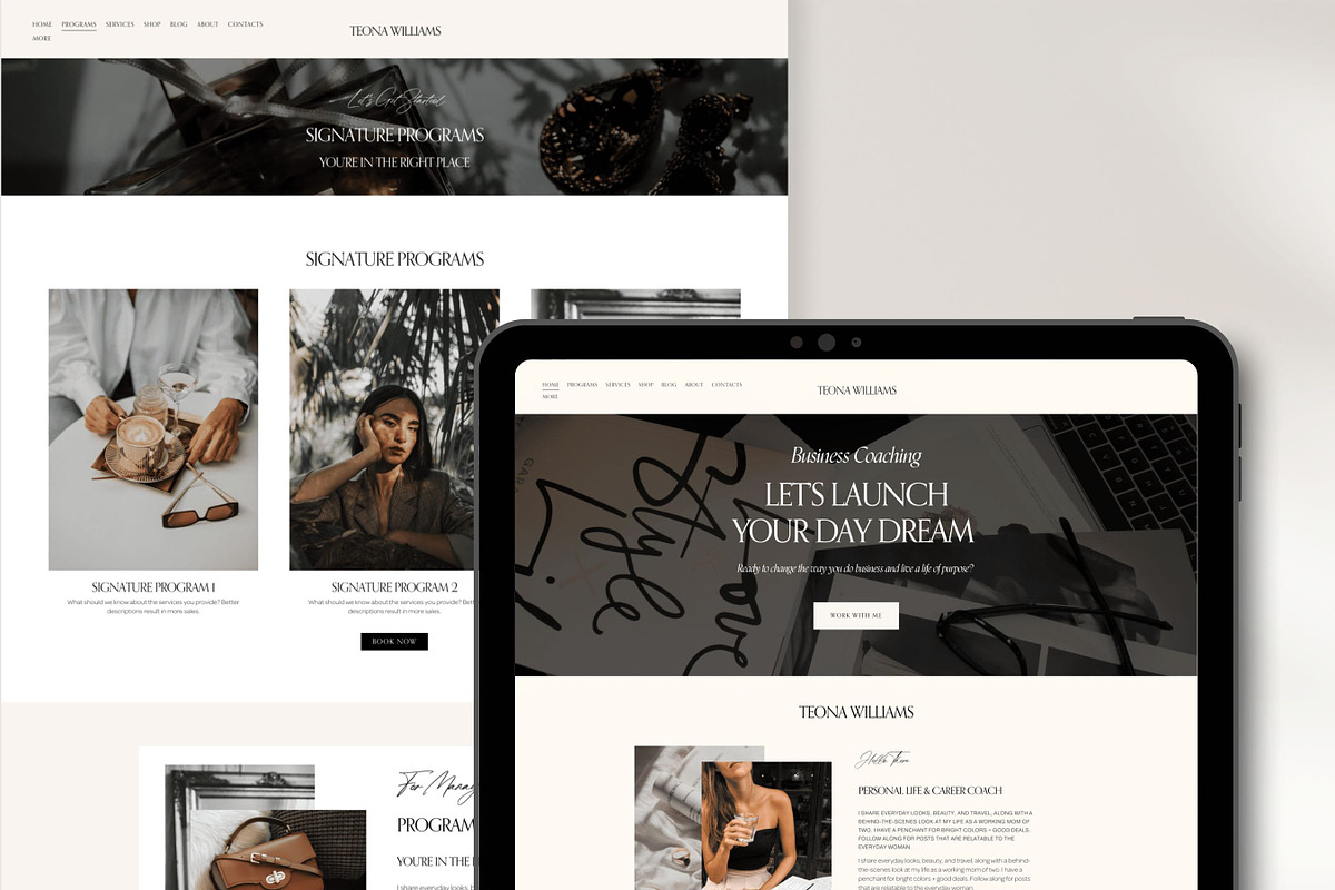 Squarespace Website Template, a Squarespace Template by Presentibox (Photo 10 of 12)