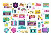 90s Retro vector illustration, an Object Illustration by Nadezhda Mikhailova (Thumbnail 3 of 15)