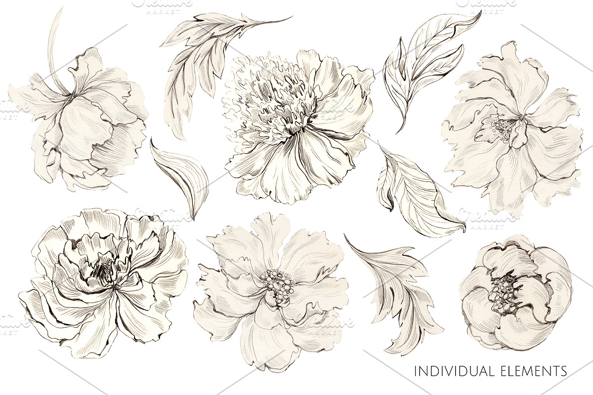 Midnight Blossom, a Background Graphic by HannaStudio (Photo 2 of 10)