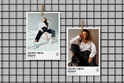 Hanging Instant Photo Mockup PSD, an Advertising Mockup by graphypix (Thumbnail 1 of 4)