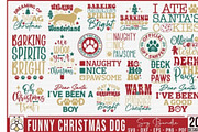 Funny Christmas Dog SVGs, an Object Graphic by BeeCraftR (Thumbnail 1 of 18)