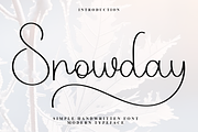 Snowday, a Handwritten Font by FreshTypeINK (Thumbnail 1 of 8)