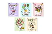 Birthday Card Set, an Invitation Template by Bekeen.co (Thumbnail 2 of 4)
