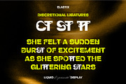 Elastix - Liquid Experimental Font, a Sans Serif Font by Drizy (Thumbnail 5 of 10)