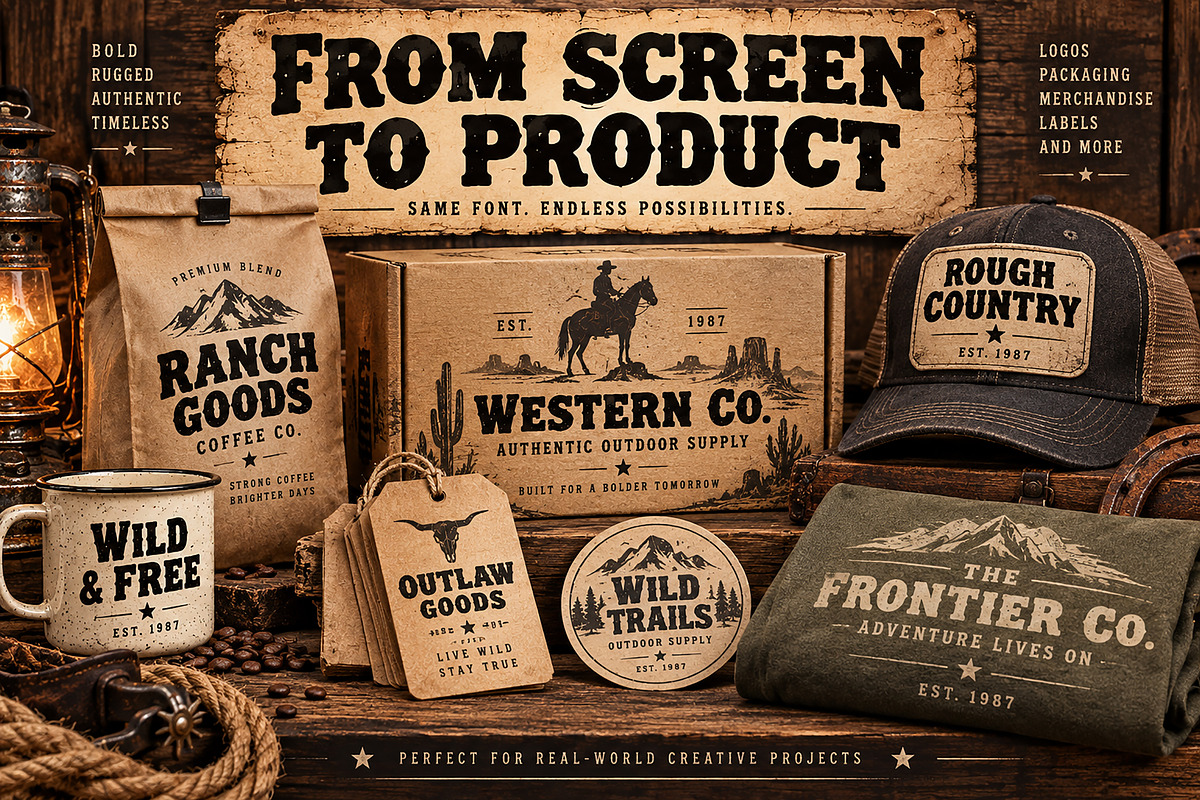 Vintage Western, a Script Font by Wow Magic (Photo 5 of 5)