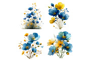 Meadow wildflowers Clipart, an Illustration by Designworld (Thumbnail 4 of 8)
