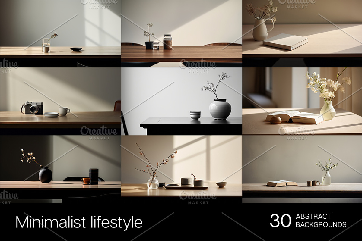 Minimalist lifestyle. 30 images, an Arts & Entertainment Photo by Handmadefont (Photo 3 of 10)