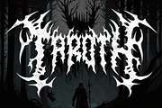 AZAROX DEATH METAL FONT, a Blackletter Font by Fonday Studio (Thumbnail 2 of 9)