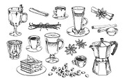Set of coffee illustrations, a Food Illustration by Evgeniia Lanskikh (Thumbnail 3 of 7)