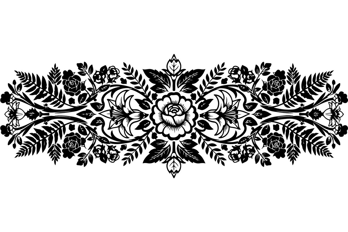 Vintage Floral Divider Bundle, a Decorative Illustration by Designer_Momina (Photo 17 of 21)