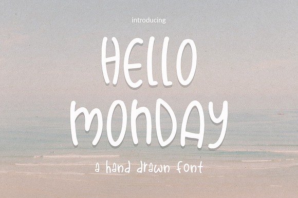 Hello Monday Hand Drawn Font preview 8