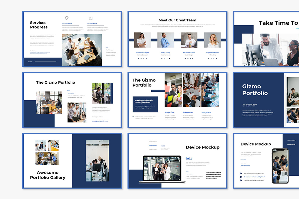 Gizmo Business Presentation, a Presentation Template by Analogous Temp (Photo 3 of 5)