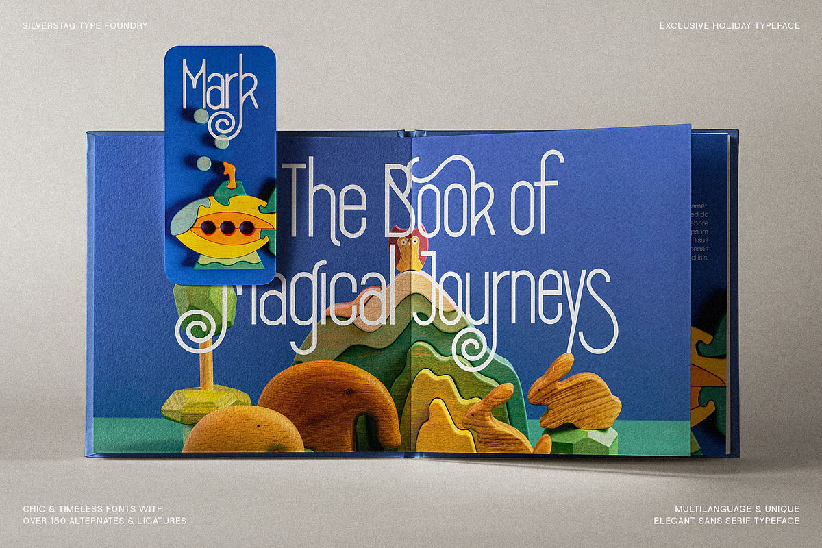 SLTF Holiday Whispers Typeface, a Sans Serif Font by SilverStag Type Foundry (Photo 2 of 20)