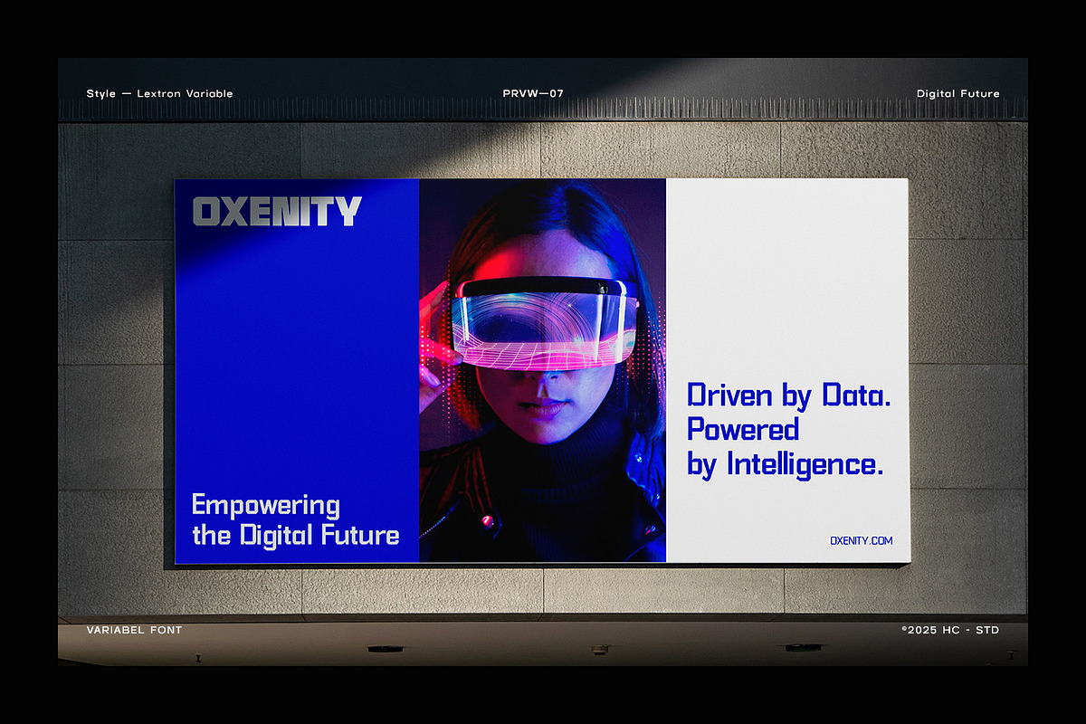 LEXTRON – Modern Geometric Display, a Sans Serif Font by Hasbi Creative (Photo 7 of 10)