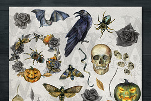 Watercolor Spooky Halloween Pack