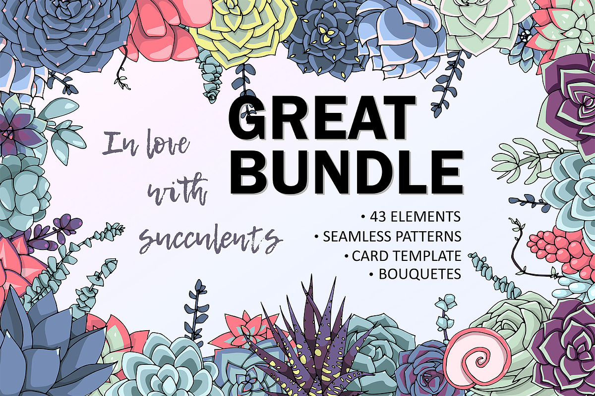Succulent bundle!, a Decorative Illustration by kizi (Photo 1 of 7)