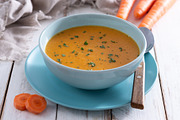 Creamy carrot soup in blue bowl, a Food & Drink Photo by etorres69 (Thumbnail 2 of 2)