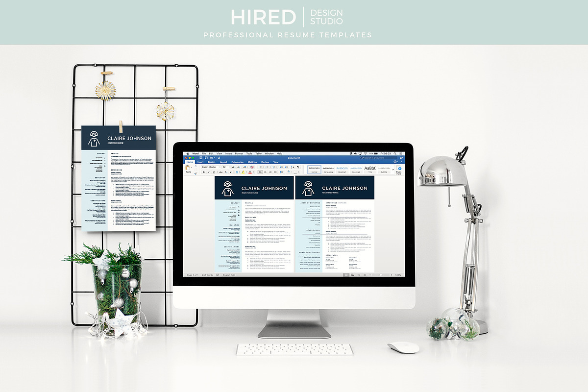 Nurse Resume Template | Nursing CV, a Resume Template by HIRED Design Studio (Photo 12 of 12)