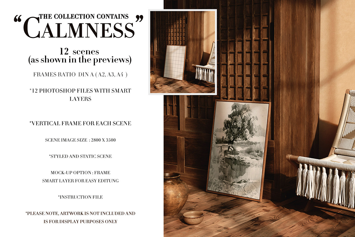 Calmness room Frame Mockups Vertical, a Household Mockup by LAMIA DESIGN (Photo 12 of 12)