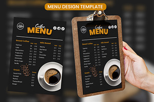 Coffee Menu Design Template, a Flyer Template by Puteradesign