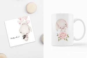 LOVELY BUNNIES Watercolor Set