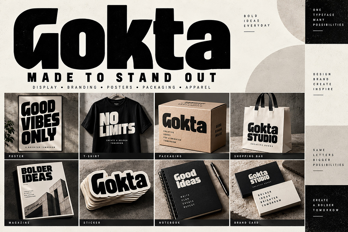 Gokta, a Slab Serif Font by Wow Magic (Photo 1 of 4)