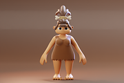 Stone Age Primitive 3D Characters, a Characters & Person 3D Model by Dudukbersama (Thumbnail 7 of 7)