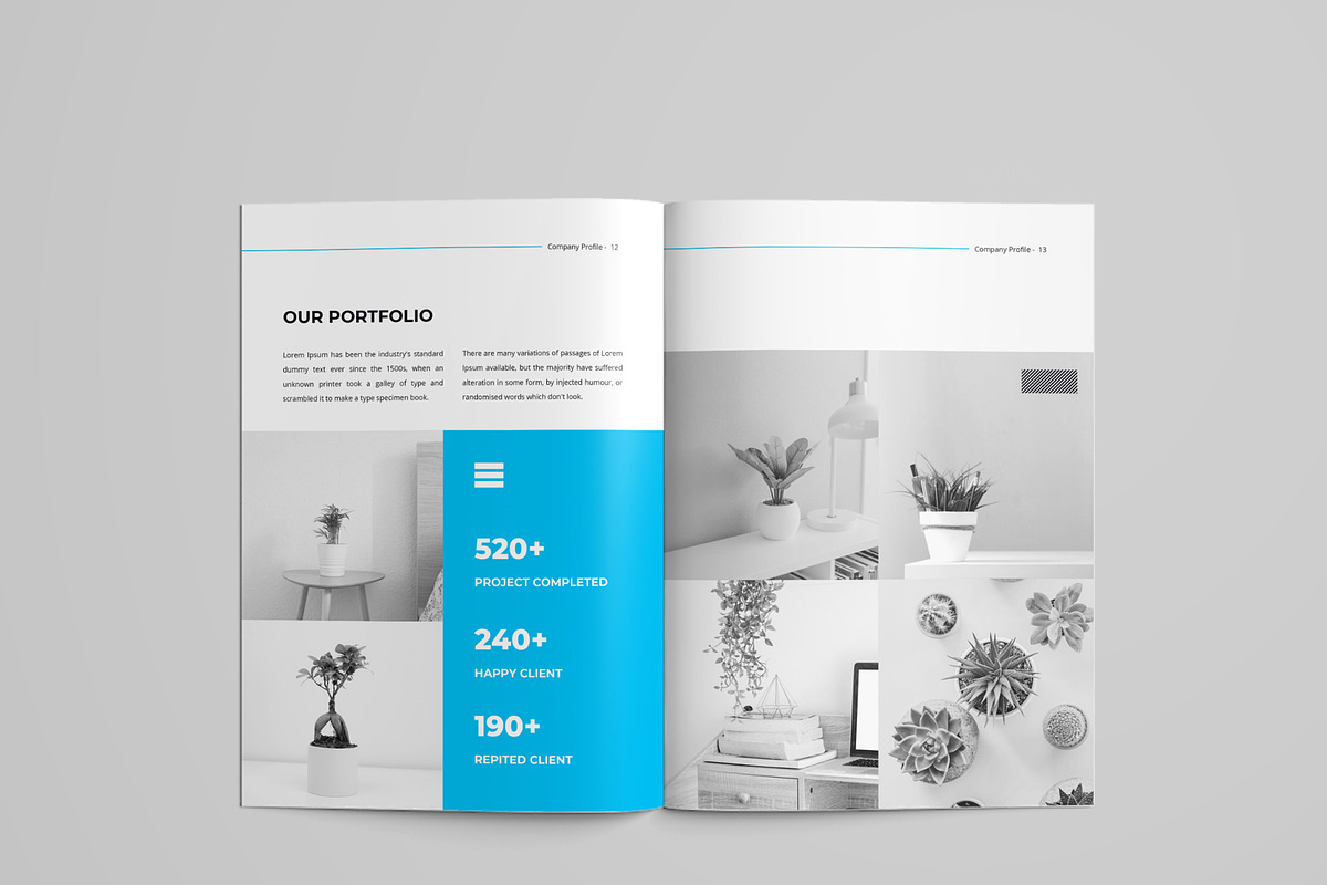 Company Profile Brochure Design, a Brochure Template by mijli (Photo 9 of 13)