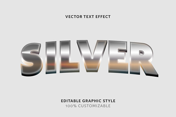 Shiny Silver Chrome Text Effect preview 3
