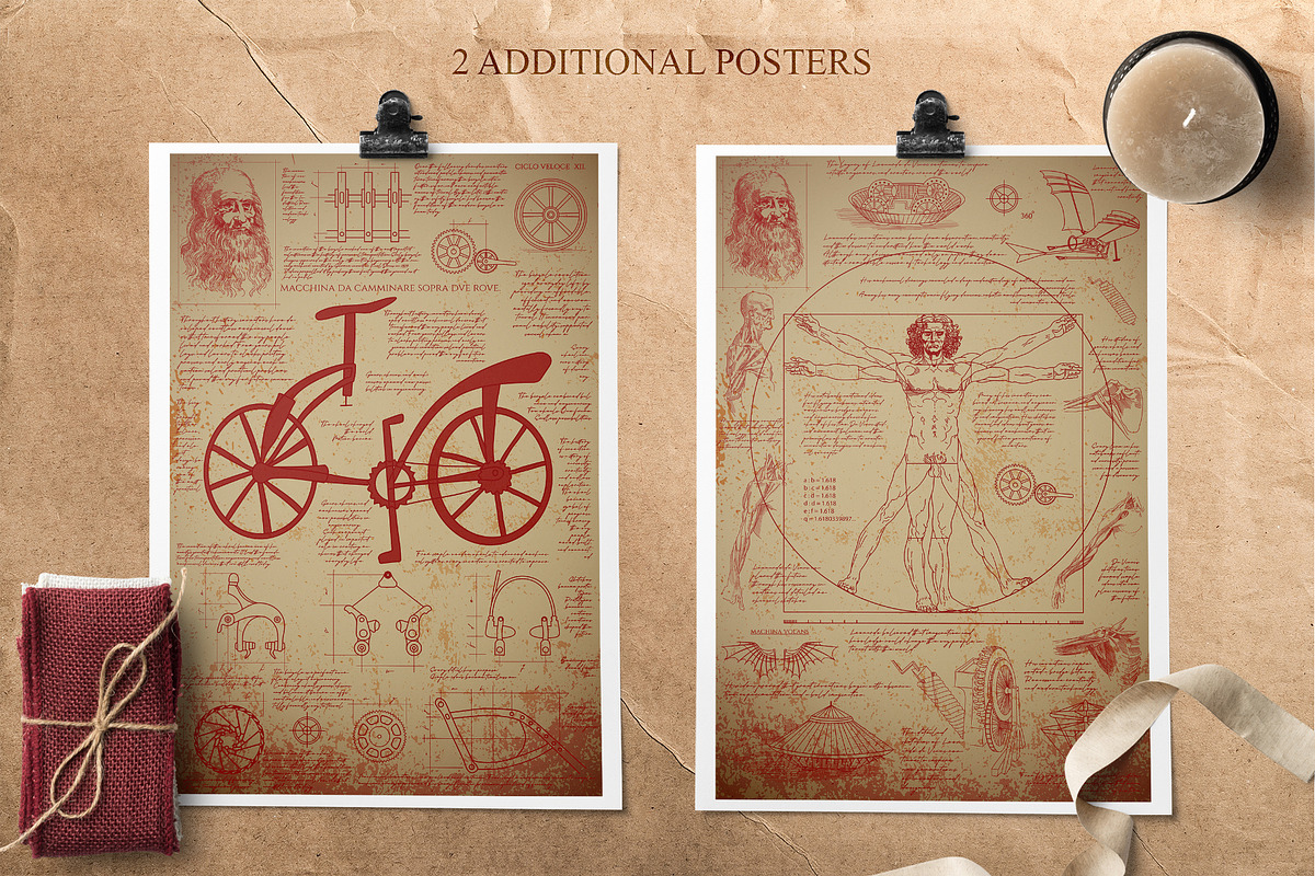 DA VINCI RENAISSANCE SKETCHES, an Object Illustration by Luna Dreams (Photo 15 of 16)