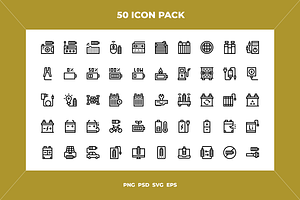 Battery icons, an Outline Icon by Wencory