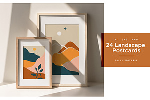 24 Landscape Postcards