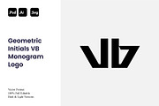 Geometric Initials VB Monogram Logo, a Branding & Logo Template by Luxury Logos (Thumbnail 1 of 4)