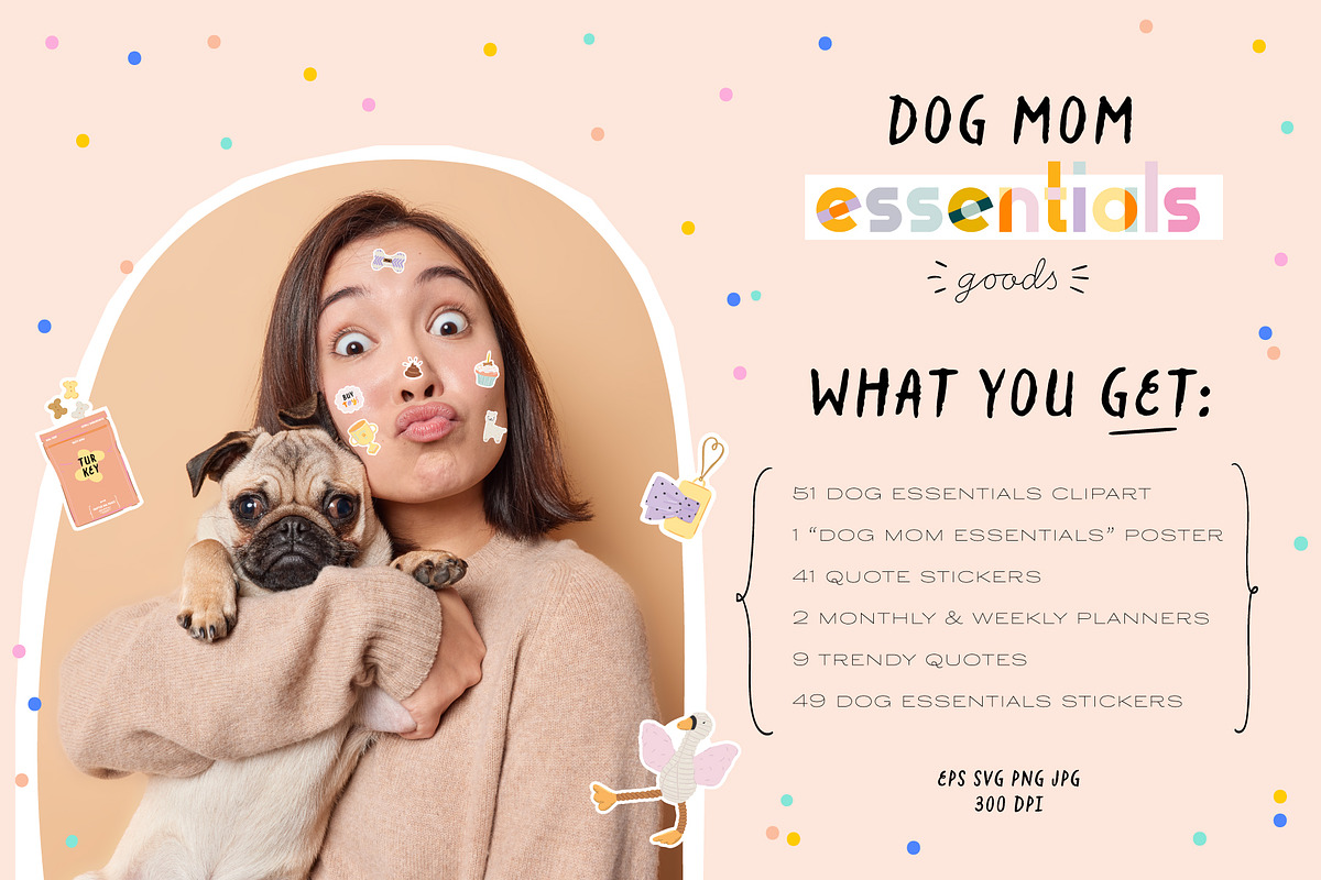 Dog Care Essentials & Funny Quotes, an Object Graphic by Ruslana Lubenets (Photo 3 of 19)