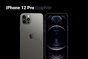 Mockups of the iPhone 12 Pro, an iPhone Mockup by AM Design (Thumbnail 8 of 8)