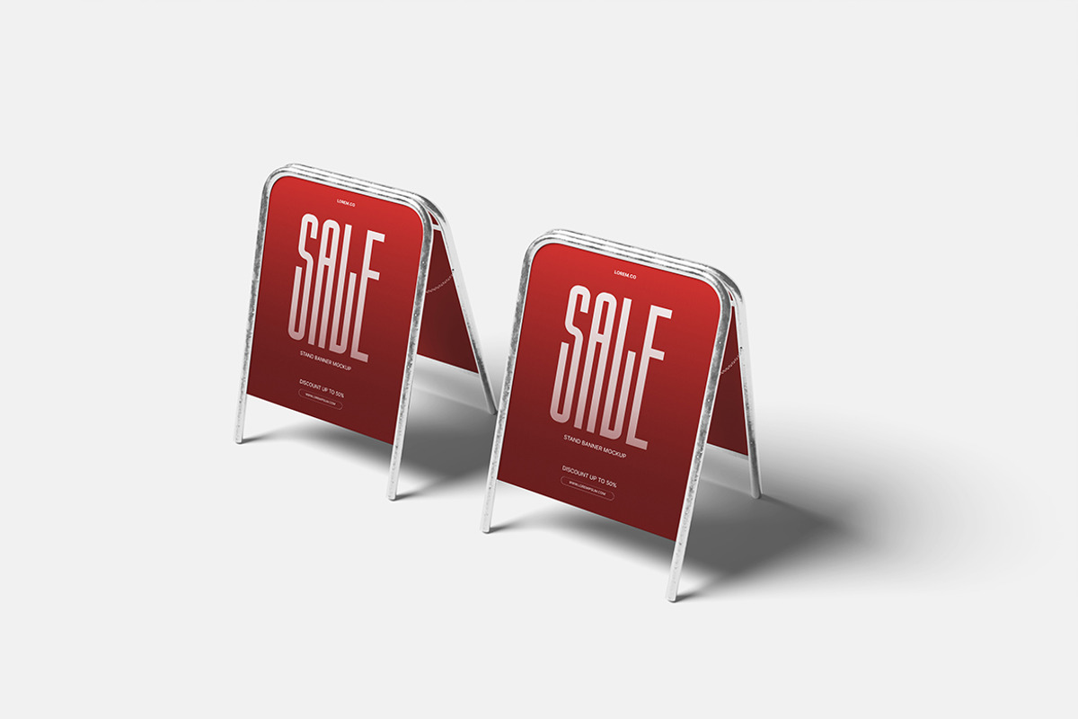 Stand Sign Mockup, a Product Mockup by Indah (Photo 3 of 6)