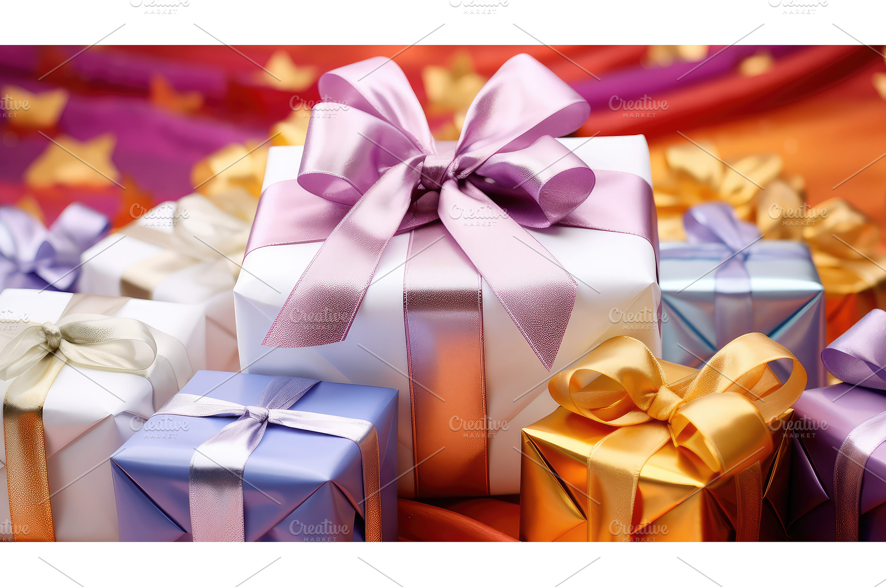 wrapping white gift bow ai generated, a Holiday Photo by pikepicture