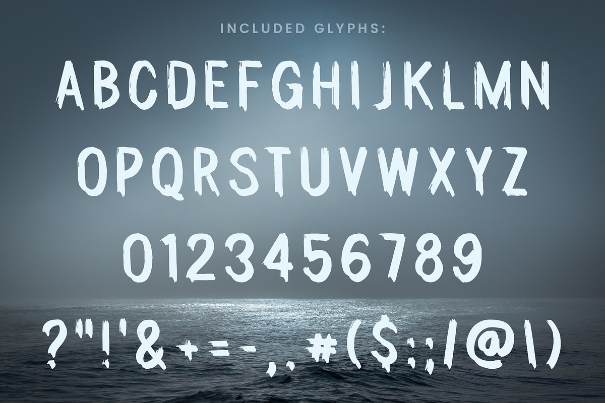 Lunar Tundra Brush Font preview 2
